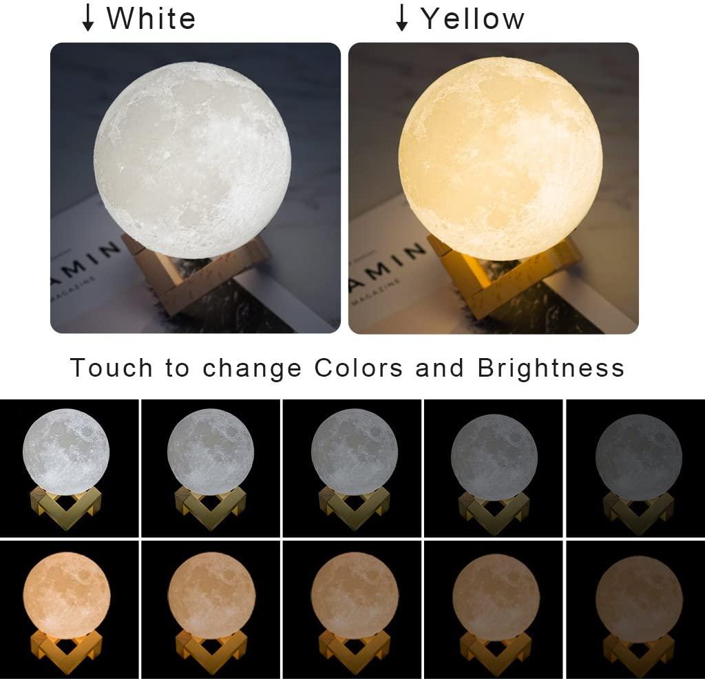 Lunar Lamp With USB Charging and Touch Control Brightness